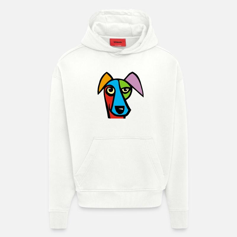 Drôle de chien - Sweat à capuche bio épais oversize fabriqué en UE - OFF WHITE