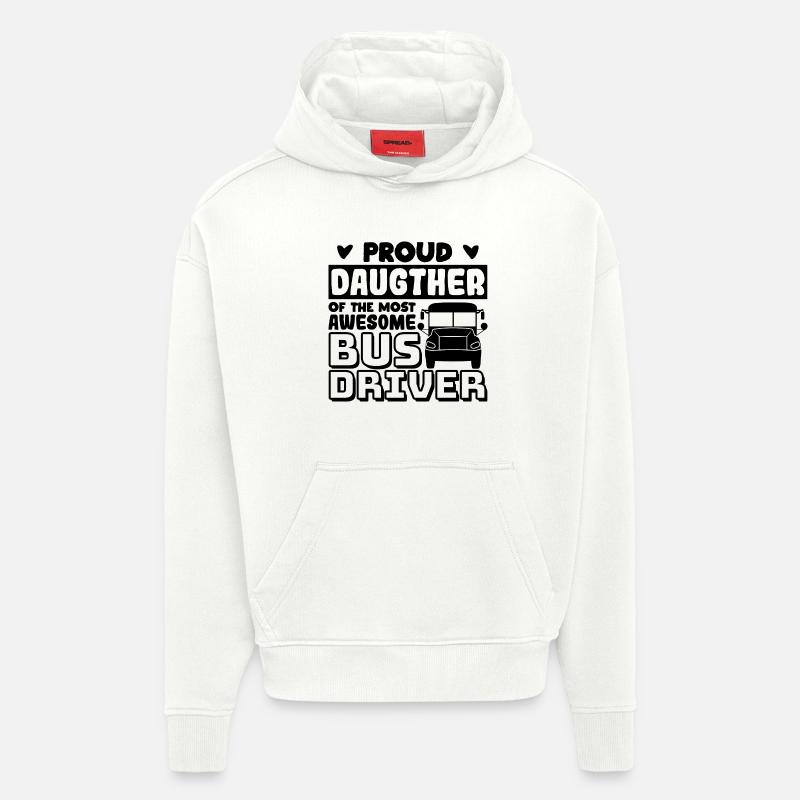 Busfahrer Tochter - Hoodie- made by SPREAD  - OFF WHITE