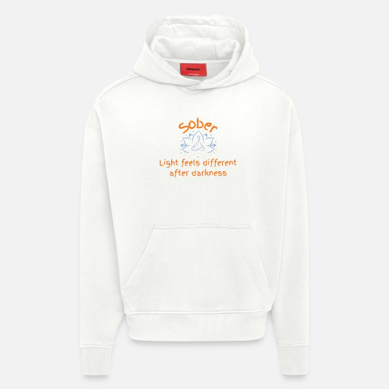Nüchternes Licht nach der Dunkelheit - Hoodie- made by SPREAD  - OFF WHITE