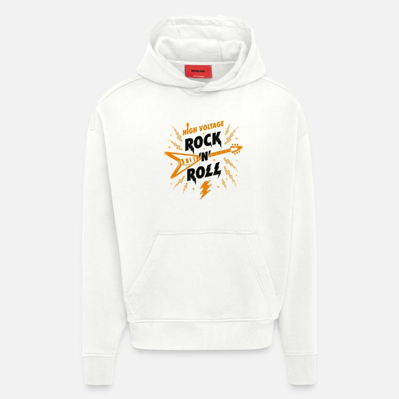 Hochspannungs-Rock'n'Roll-Gitarre - Hoodie- made by SPREAD  - OFF WHITE