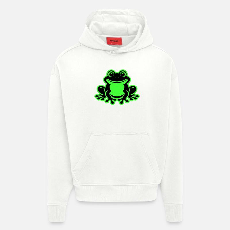 Toad Comic Frog - Hoodie- made by SPREAD  - OFF WHITE
