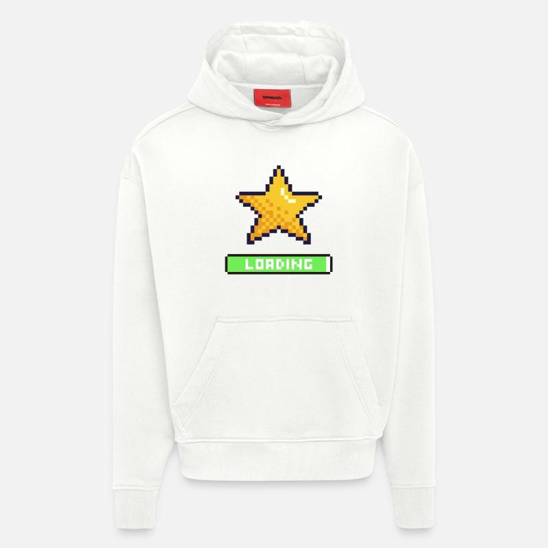 Loading Pixel Star - Hoodie- made by SPREAD  - OFF WHITE