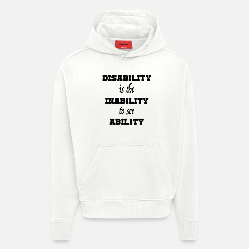 Capacité4 - Sweat à capuche bio épais oversize fabriqué en UE - OFF WHITE