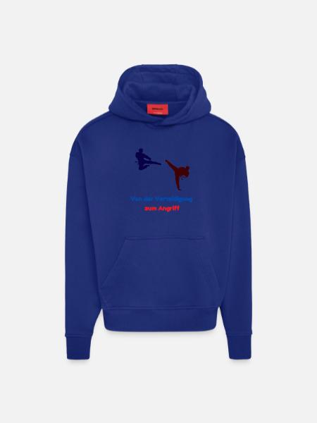 From defense to attack - Hoodie- made by SPREAD  - OFF WHITE