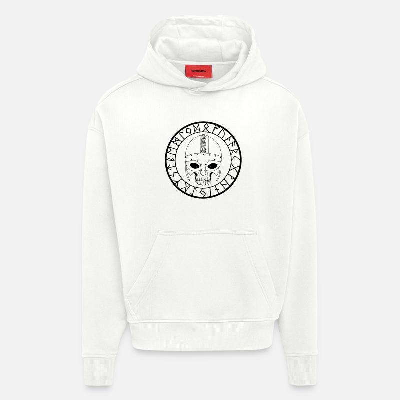 Wikinger Schädel (Schwarz) - Hoodie- made by SPREAD  - OFF WHITE