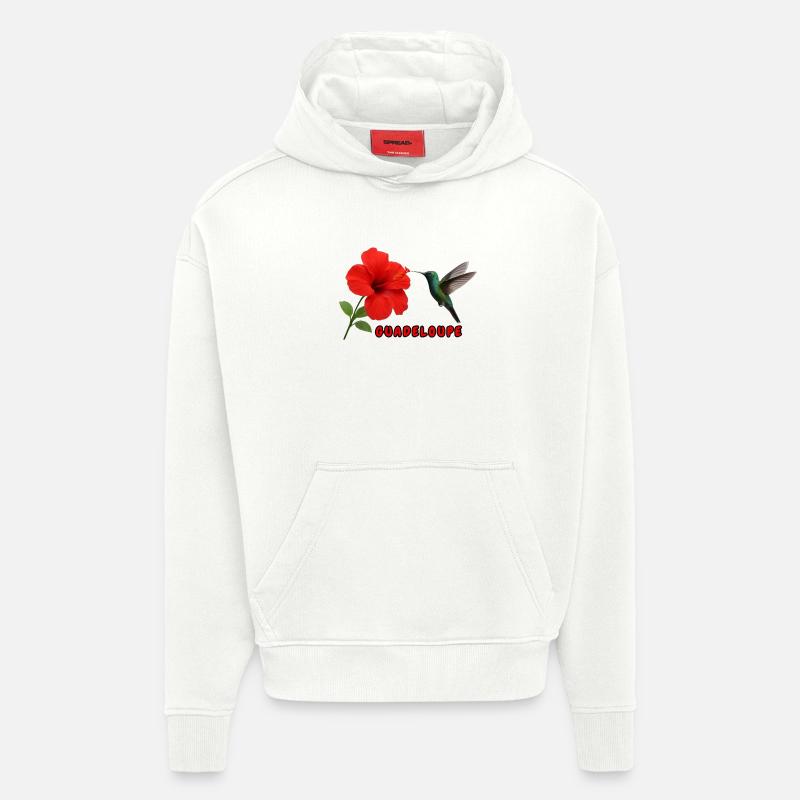 La Guadeloupe - Hoodie- made by SPREAD  - OFF WHITE