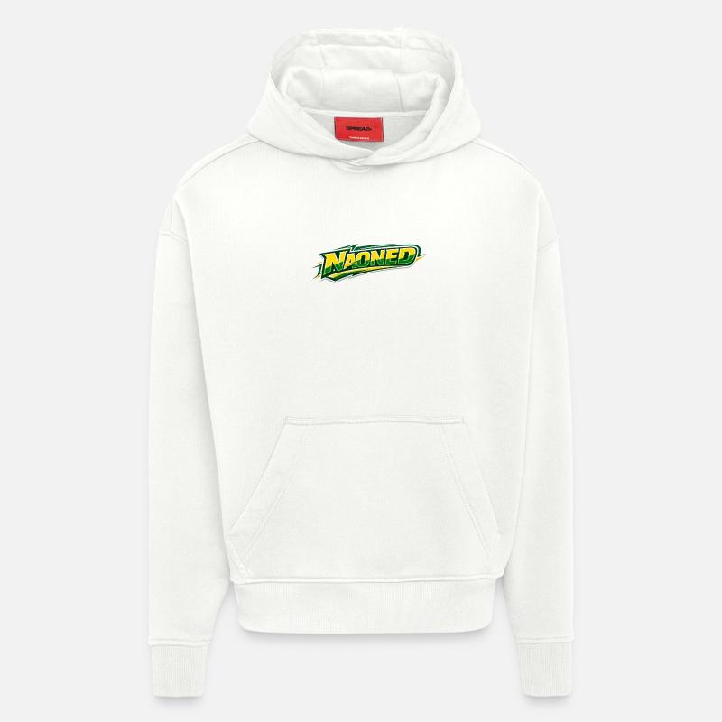 NAONED - Sweat à capuche bio épais oversize fabriqué en UE - OFF WHITE