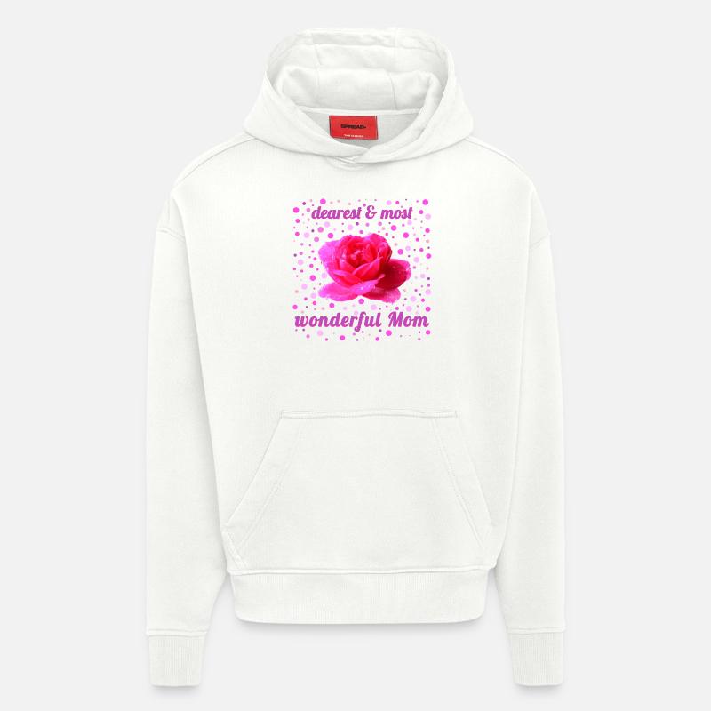 Fête des mères - Sweat à capuche bio épais oversize fabriqué en UE - OFF WHITE