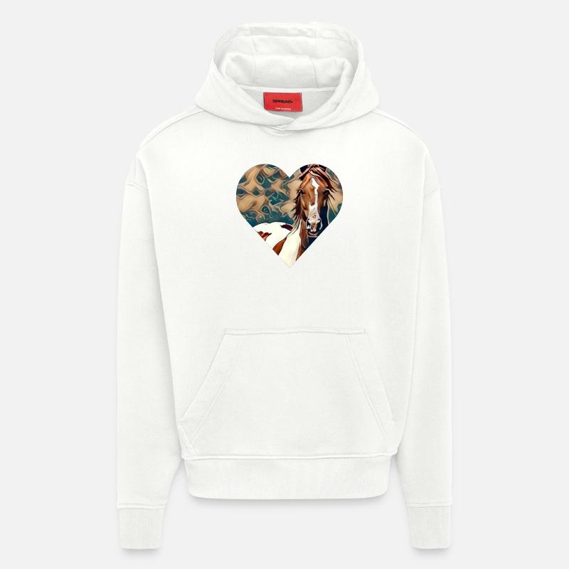 Pferd - Hoodie- made by SPREAD - OFF WHITE