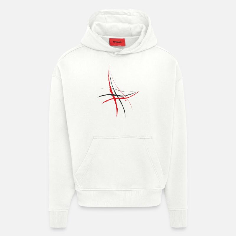 Griffes - Sweat à capuche bio épais oversize fabriqué en UE - OFF WHITE