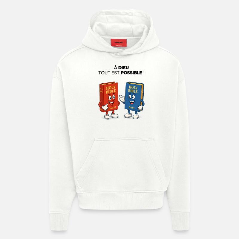 Bibel T-Shirt - Hoodie- made by SPREAD  - OFF WHITE