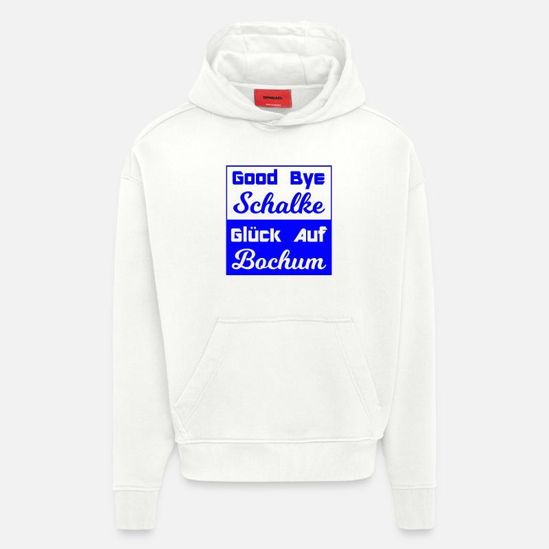 Bochum - Sweat à capuche bio épais oversize fabriqué en UE - OFF WHITE
