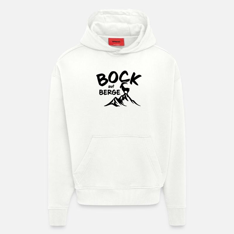 Bock auf Berge - Hoodie- made by SPREAD  - OFF WHITE