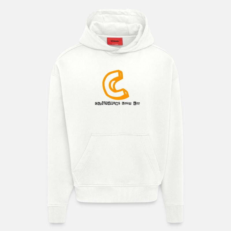 Christopher kann das Abstrakter Kaugummi-Print - Hoodie- made by SPREAD - OFF WHITE