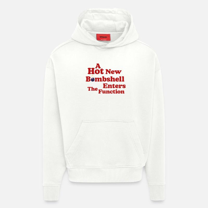 Bombshell at the Function - Hoodie- made by SPREAD  - OFF WHITE