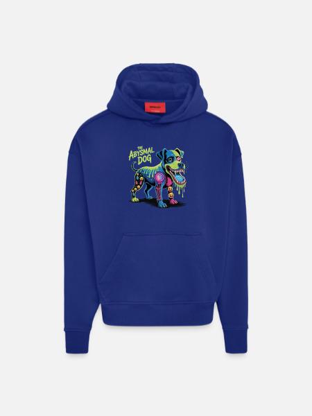 The Abyssmal Dog Neon Art - Hoodie- made by SPREAD - OFF WHITE