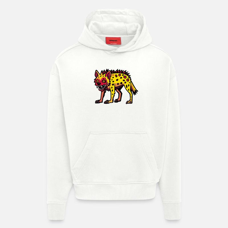 Hyäne Halloween Comic Lustig - Hoodie- made by SPREAD  - OFF WHITE