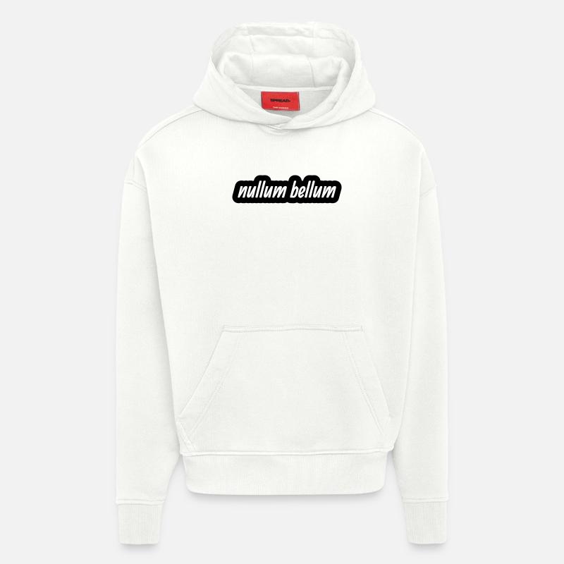 nullum bellum - Hoodie- made by SPREAD  - OFF WHITE