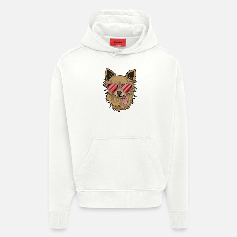 Anges cool - Sweat à capuche bio épais oversize fabriqué en UE - OFF WHITE