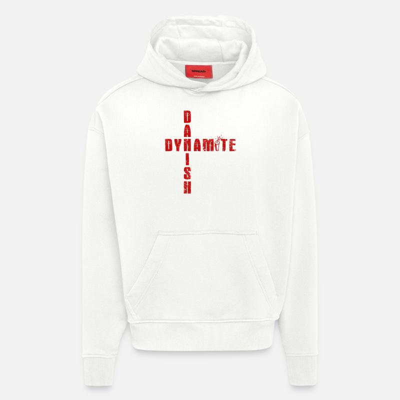 Danish Dynamite - Sweat à capuche bio épais oversize fabriqué en UE - OFF WHITE