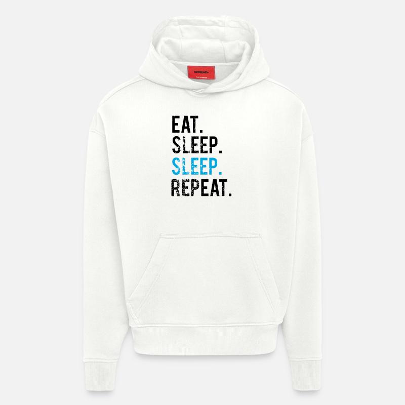 MANGER DORMIR - RÉPÉTER - Sweat à capuche bio épais oversize fabriqué en UE - OFF WHITE