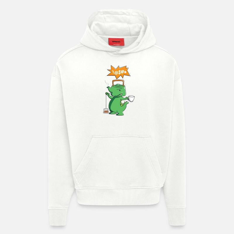 Tee-Rex - Tee trinken - Dinosaurier - Hoodie- made by SPREAD  - OFF WHITE