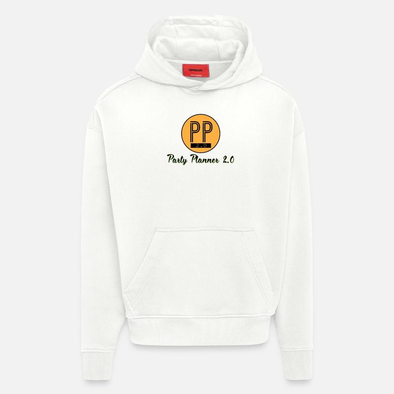 PARTY PLANNER 2 0 - Sweat à capuche bio épais oversize fabriqué en UE - OFF WHITE