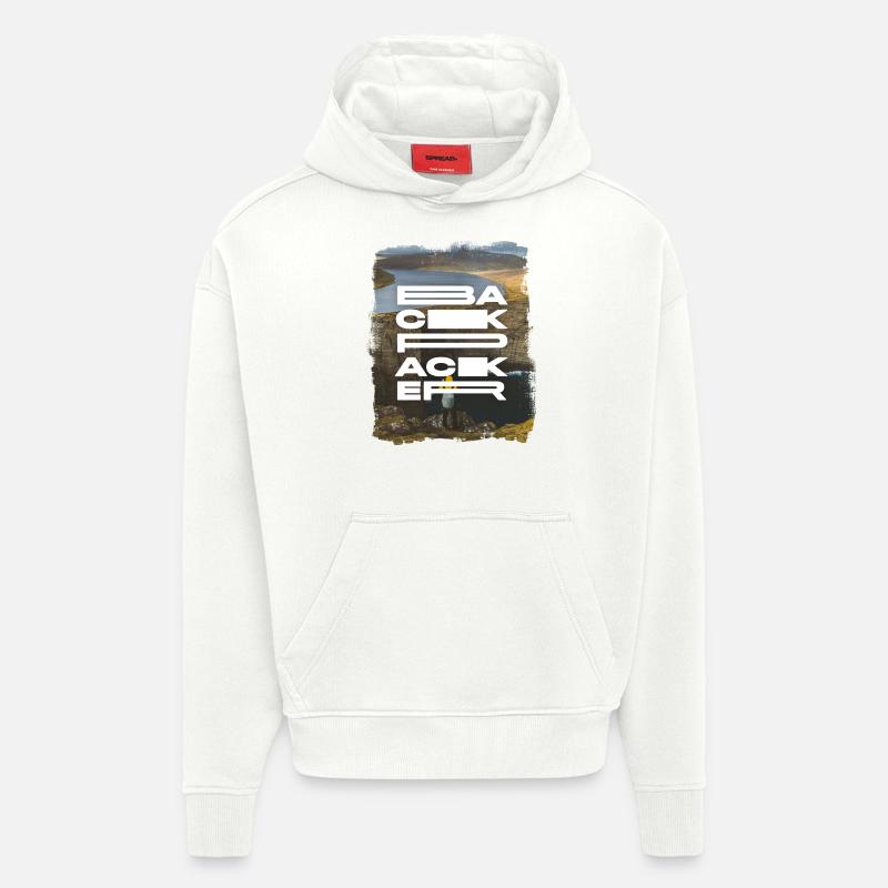 Backpacker - Hoodie- made by SPREAD  - OFF WHITE
