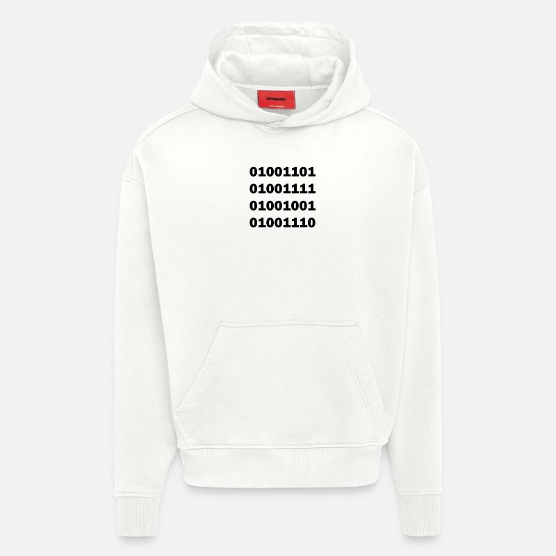 Binary code MOIN - Hoodie- made by SPREAD  - OFF WHITE