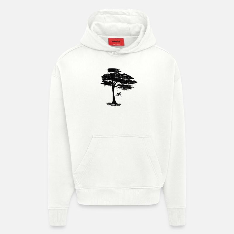 Baumkletterer Design - Hoodie- made by SPREAD  - OFF WHITE
