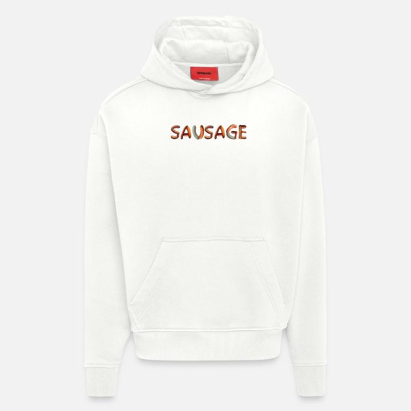 Wurst Sausage Fleisch Fleischesser - Hoodie- made by SPREAD  - OFF WHITE