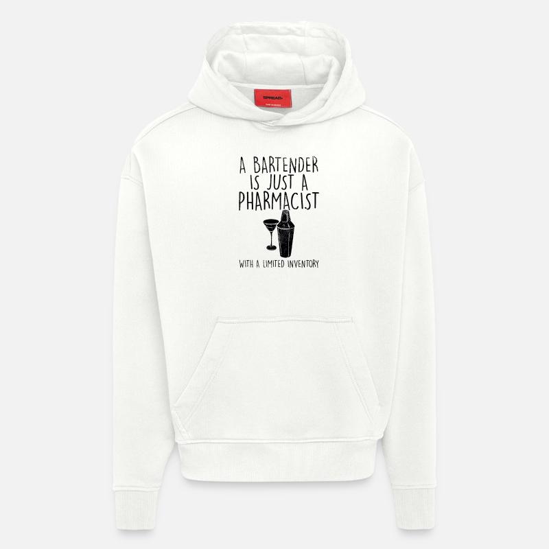 Bartender - Hoodie- made by SPREAD  - OFF WHITE