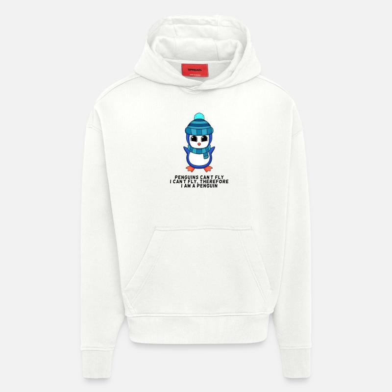 Ich bin ein Pinguin - Hoodie- made by SPREAD  - OFF WHITE