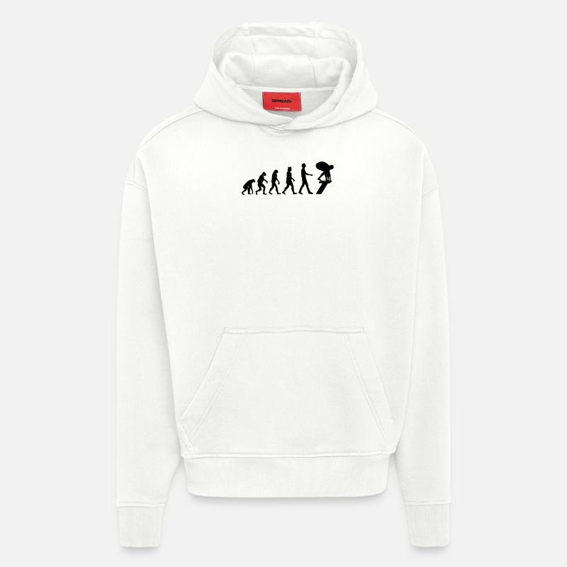 Schwimmer Evolution Schwimmen Geschenk - Hoodie- made by SPREAD  - OFF WHITE