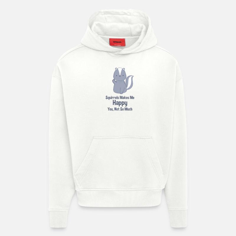 Squirrel funny - Hoodie- made by SPREAD  - OFF WHITE