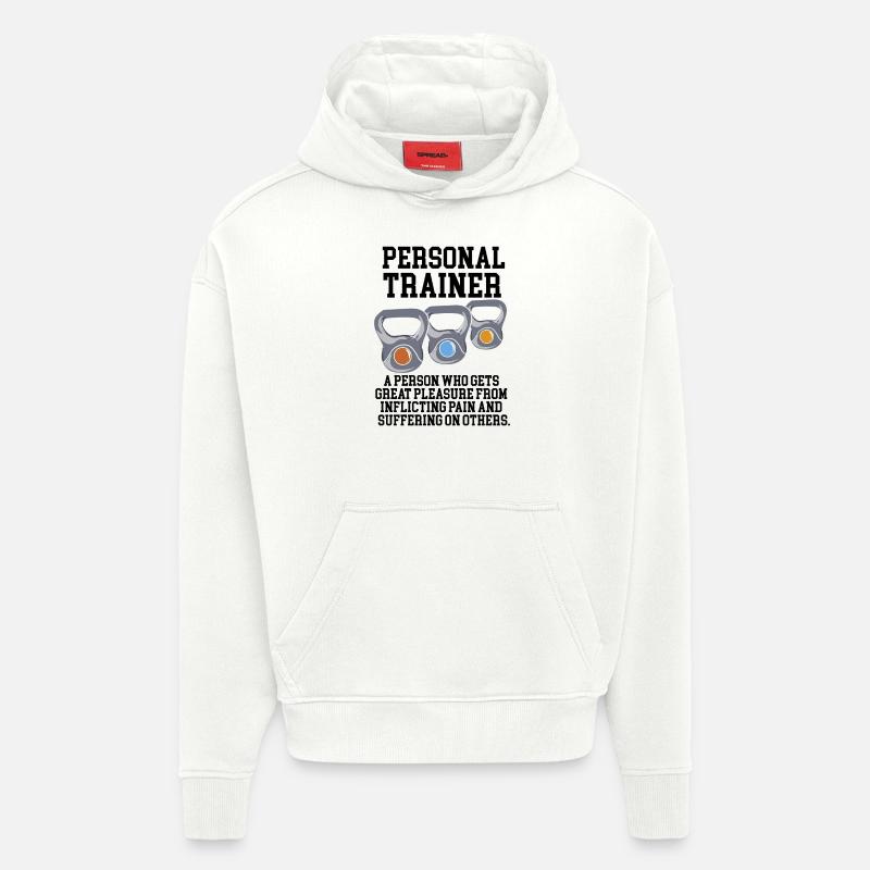 Personaltrainer Definition - Hoodie- made by SPREAD  - OFF WHITE
