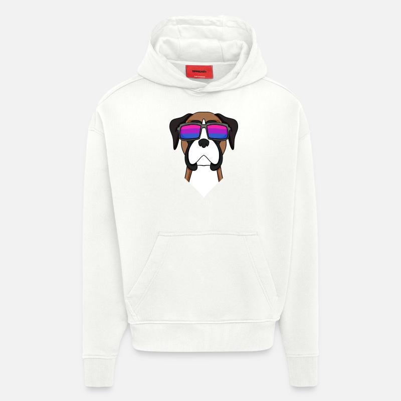 Bisexuell Deutscher Boxer Hund Geschenk - Hoodie- made by SPREAD  - OFF WHITE