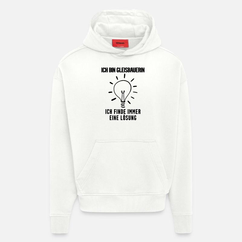 Gleisbauerin Beruf - Hoodie- made by SPREAD  - OFF WHITE