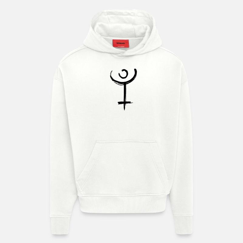 Pluto Astrologie Symbol - Hoodie- made by SPREAD  - OFF WHITE