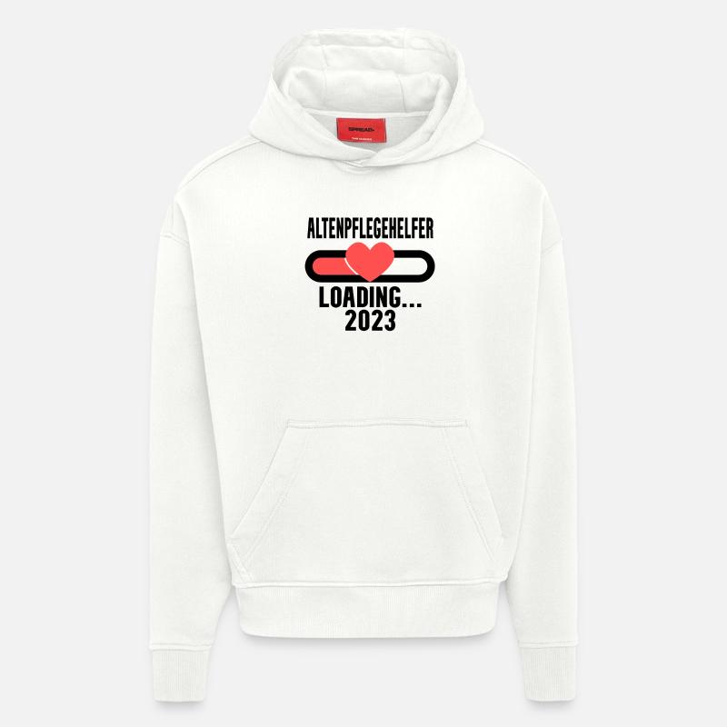 Altenpflegehelfer Beruf Loading 2023 - Hoodie- made by SPREAD  - OFF WHITE