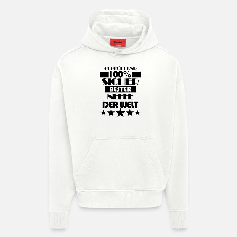 Neffe SpruchGeschenk - Hoodie- made by SPREAD  - OFF WHITE