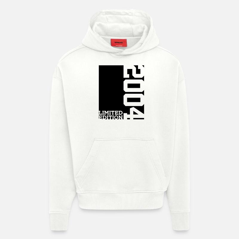 ÉDITION LIMITÉE 2004 22E ANNIVERSAIRE - Sweat à capuche bio épais oversize fabriqué en UE - OFF WHITE