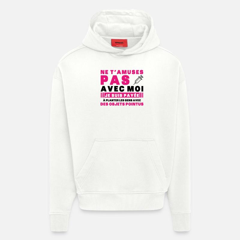 Krankenschwester Humor Geschenkidee Bluttest - Hoodie- made by SPREAD  - OFF WHITE