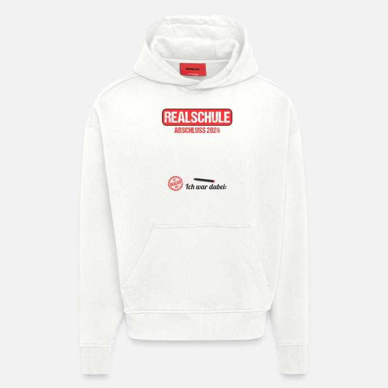 Lycée Jeunes Filles Lycée 2024 - Sweat à capuche bio épais oversize fabriqué en UE - OFF WHITE