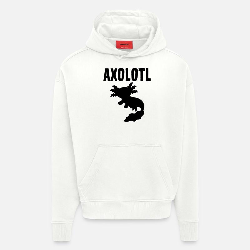 axolotl - Sweat à capuche bio épais oversize fabriqué en UE - OFF WHITE