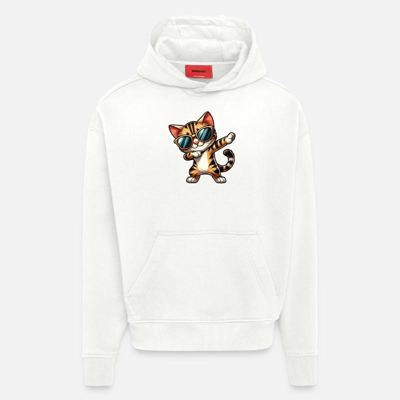 Bengal Cat Makes Dab Comic - Hoodie- made by SPREAD  - OFF WHITE