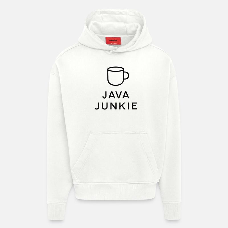 JAVA JUNKIE - Sweat à capuche bio épais oversize fabriqué en UE - OFF WHITE