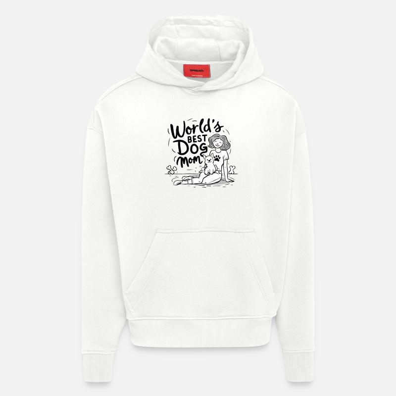 DIE BESTE HUNDEMUTTER DER WELT - Hoodie- made by SPREAD  - OFF WHITE