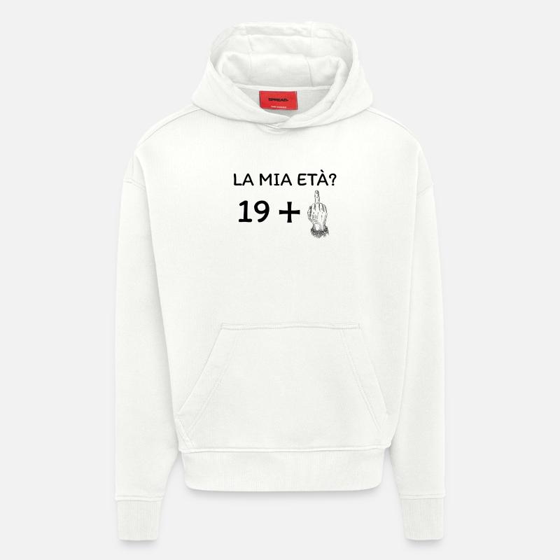Projet 20240519 1329242 ٠٢ - Sweat à capuche bio épais oversize fabriqué en UE - OFF WHITE
