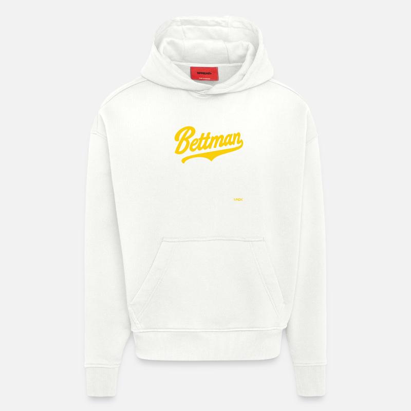 Bettman - Sweat à capuche bio épais oversize fabriqué en UE - OFF WHITE